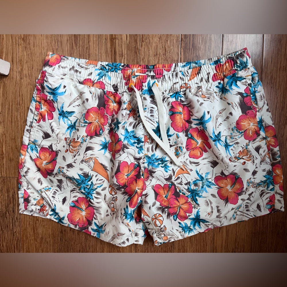 SPERRY MENS SWIM TRUNKS Size XL Tropical. 1348